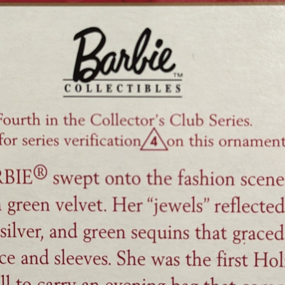 1999 Club Edition Barbie Ornament from Hallmark - Picture 3 of 10